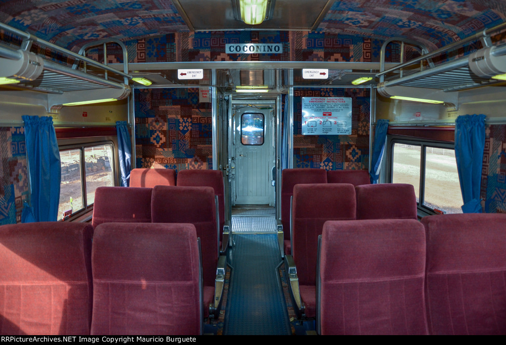 Grand Canyon Railway Coconino Dome interior